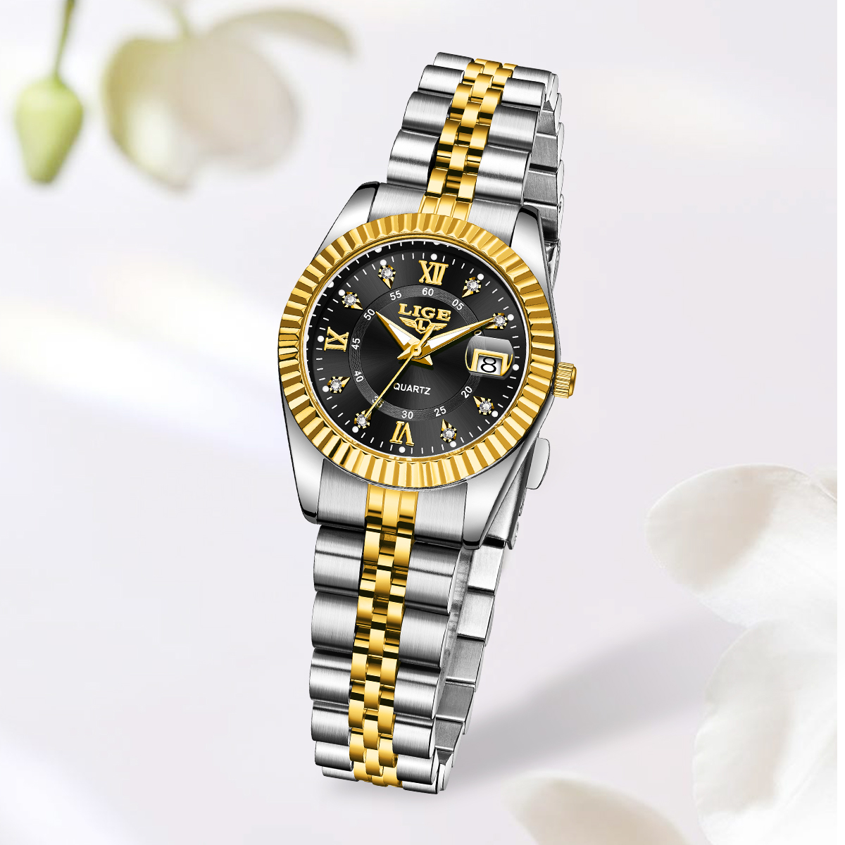 LIGE Fashion Elegant Women's Q - Luxury Watch Top 10 评论和价格