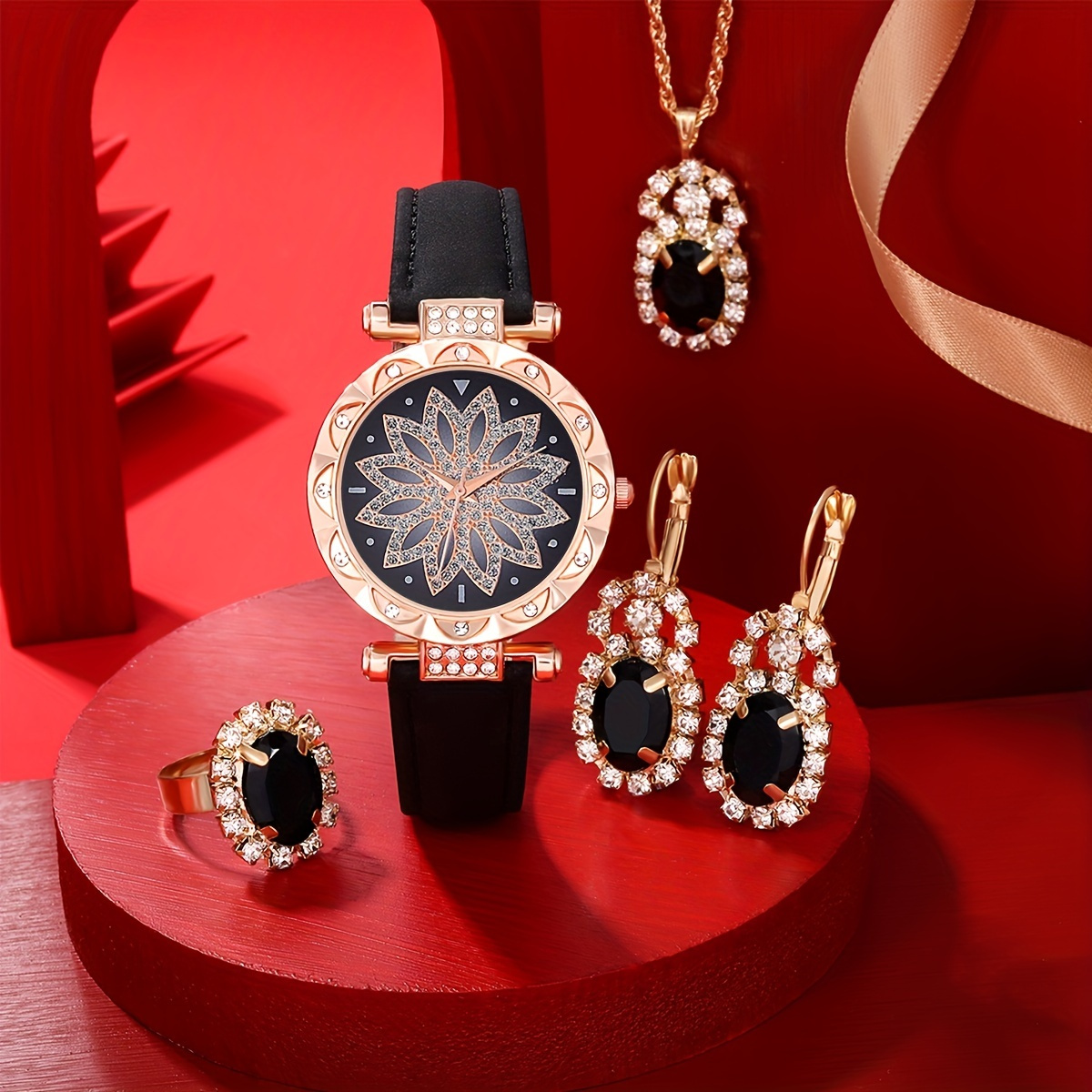Luxury Rhinestone Quartz Watch - Luxury Watch Gift For Her 评论和价格