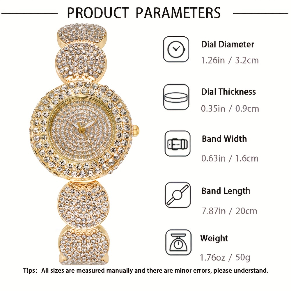 5pcs/set Women's Watch Luxury  - Luxury Watch Gift For Her 评论和价格