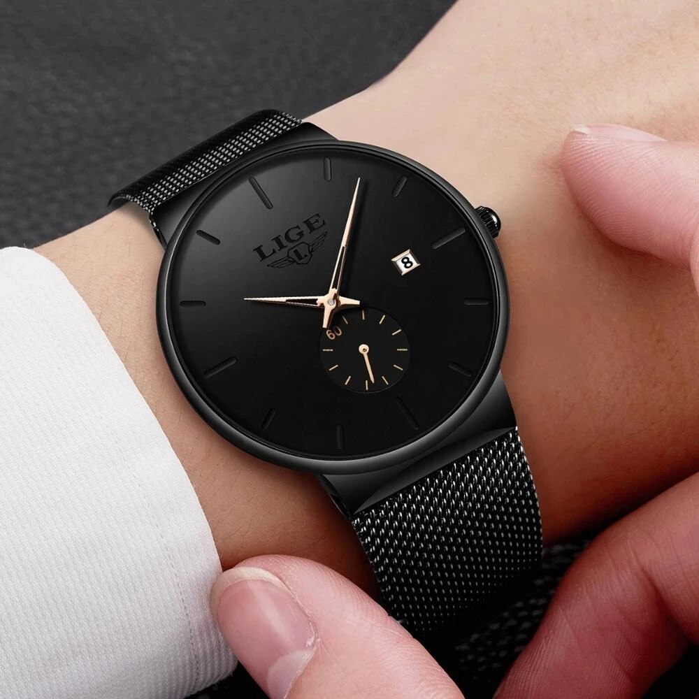 LIGE Fashion Mens Watches Top  - Luxury Watch Top 10 评论和价格