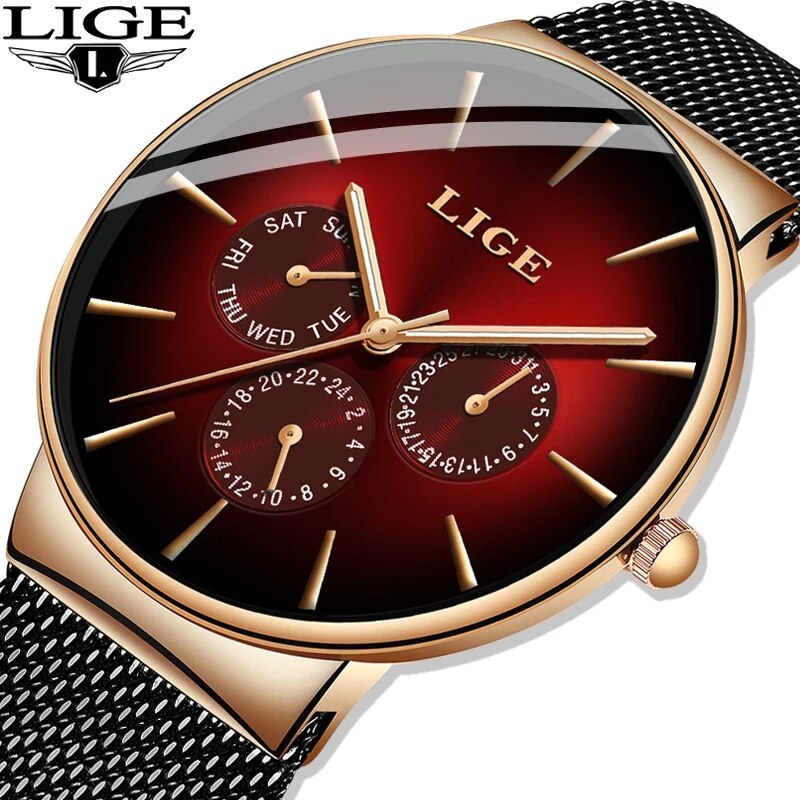 New LIGE Fashion Mens Watches  - Luxury Watch Top 10 评论和价格
