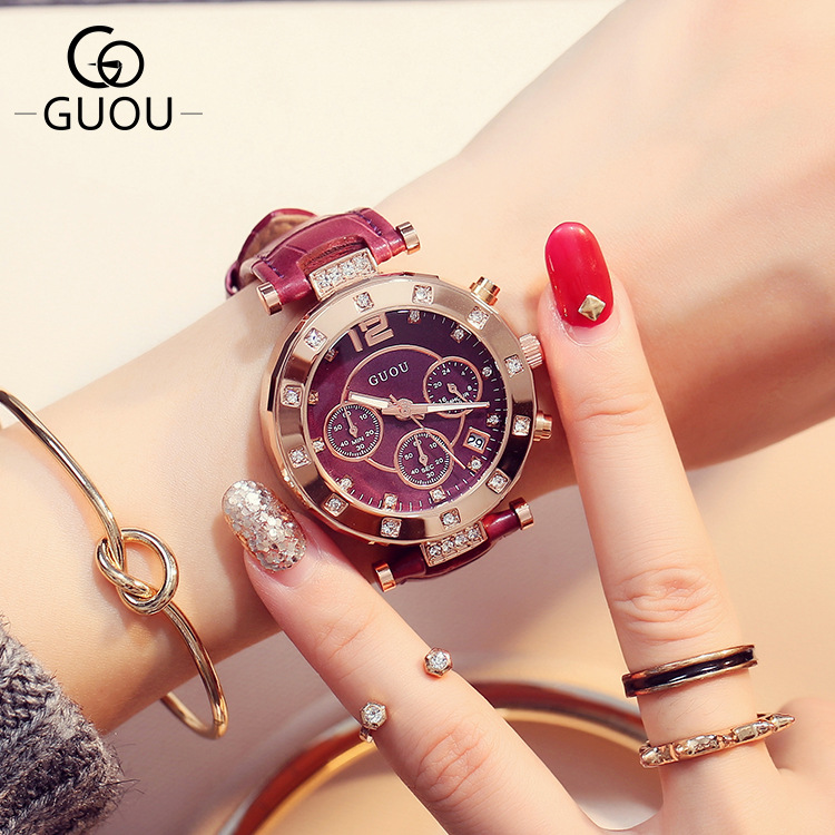 2018 GUOU Top Brand Fashion Lu - Luxury Watch Top 10 评论和价格